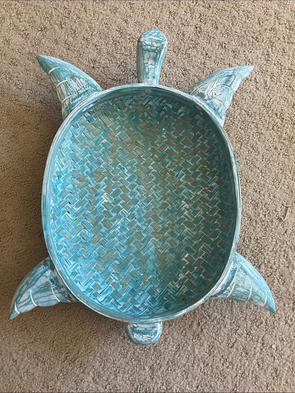 Turquoise Turtle Decorative Serving Tray - Home Accents